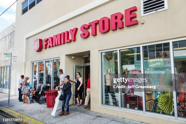 Miami, Salvation Army Family Store entrance.