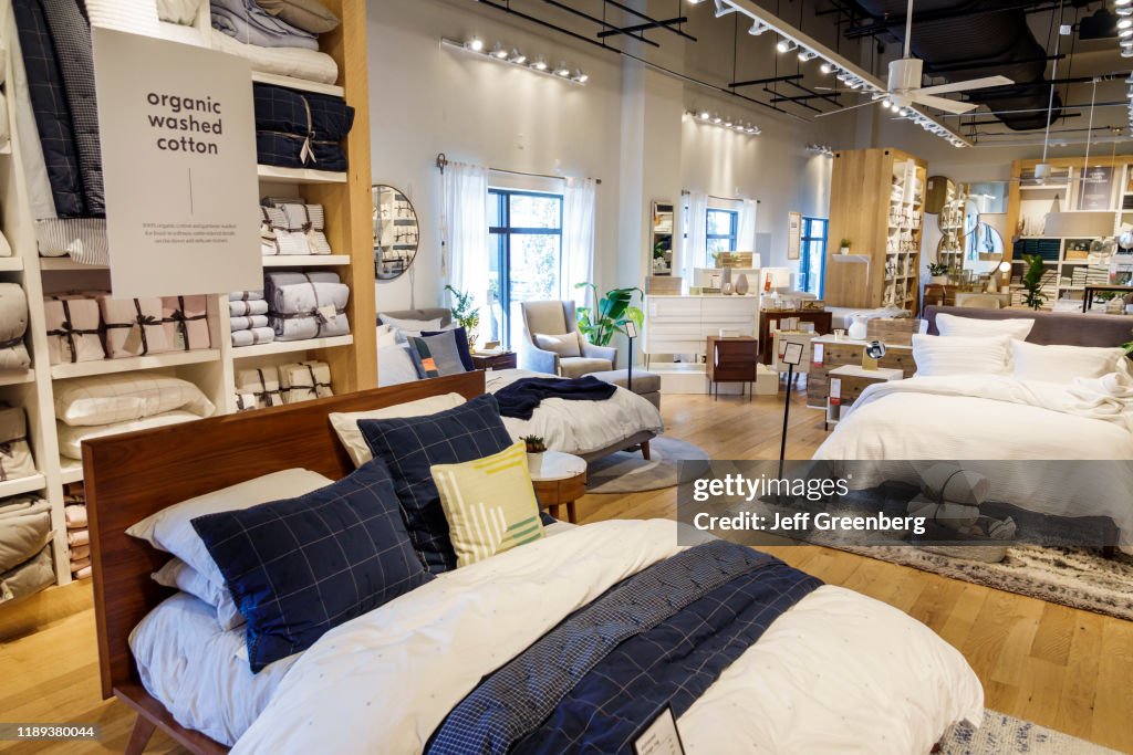 Miami, West Elm, home retailer store merchandise display