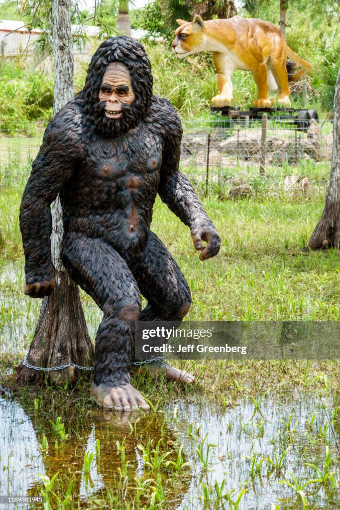 Florida, Ochopee, Everglades, Tamiami Trail, roadside attraction, bigfoot and panther