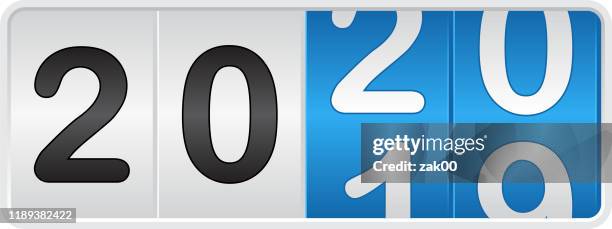 2020. new year odometer - speed odometer stock illustrations