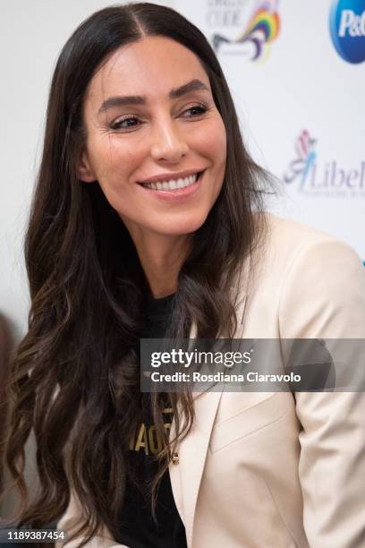 Super Model and Pantene Ambassador Lea T attends the Pantene "HairHasNoGender" press conference on November 22, 2019 in Milan, Italy.