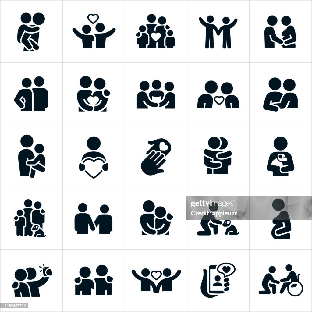 Love and Relationships Icons