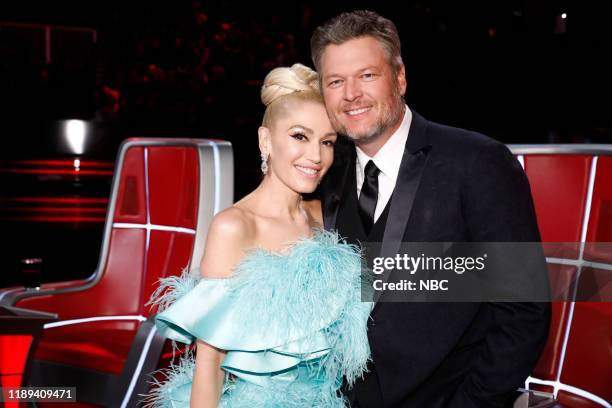 Live Finale Results" Episode 1720B -- Pictured: Gwen Stefani, Blake Shelton --