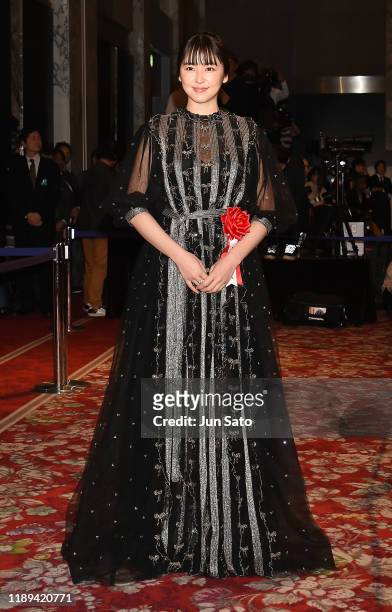 Actress Masami Nagasawa attends the 44th Hochi Film Award at the Prince Park Tower Hotel on December 18, 2019 in Tokyo, Japan.