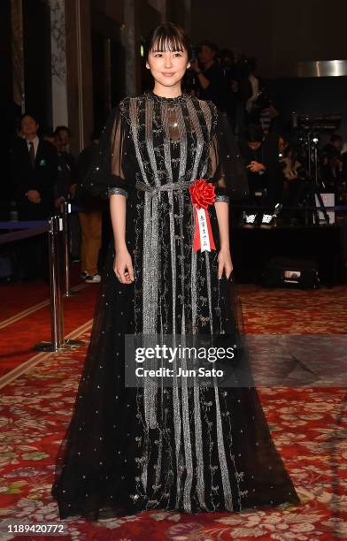 Actress Masami Nagasawa attends the 44th Hochi Film Award at the Prince Park Tower Hotel on December 18, 2019 in Tokyo, Japan.