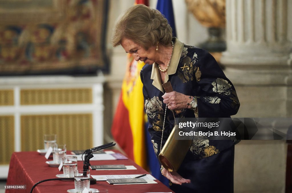 Queen Sofia Attends Poetry Awards Gala In Madrid