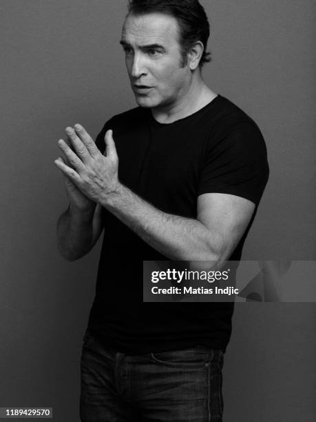 Actor Jean Dujardin poses for a portrait on November 29, 2017 in Paris, France.