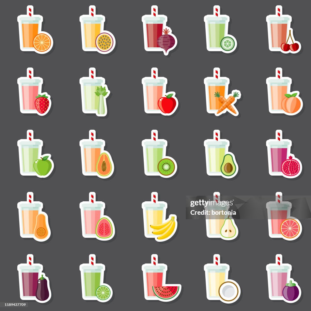 Smoothie Sticker Set