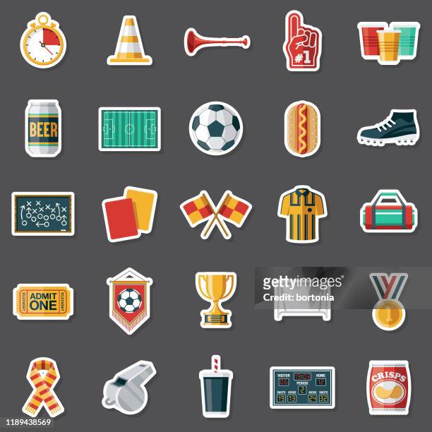 サッカー(サッカー)ステッカーセット - sticker vector点のイラスト素材／クリップアート素材／マンガ素材／アイコン素材