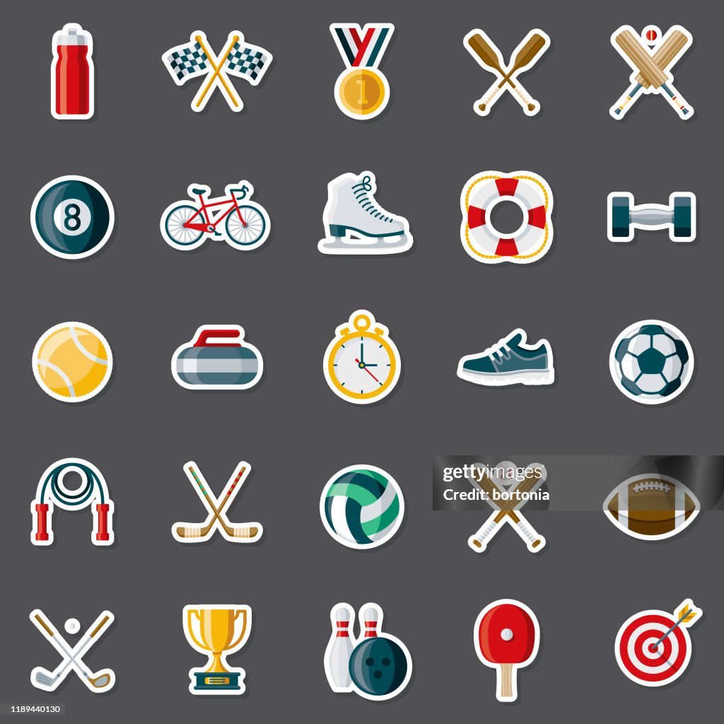 Sports Sticker Set High-Res Vector Graphic - Getty Images