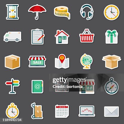 Logistics Check Sticker Shipping And Logistics Sticker Set High-Res Vector Graphic - Getty Images