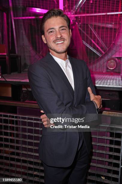 Contestant Dominic Smith attends the RTL / TV Now TV show "Prince Charming" finals at Bahnhof Pauli on December 18, 2019 in Hamburg, Germany.