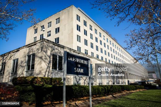 The U.S. Department of State building is seen in Washington, DC, United States on December 18, 2019.