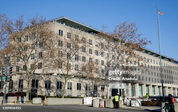 The U.S. Department of State building is seen in Washington, DC, United States on December 18, 2019.