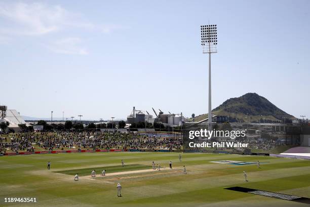General view of the Bay Oval during day three of the first Test match between New Zealand and England at Bay Oval on November 23, 2019 in Mount...
