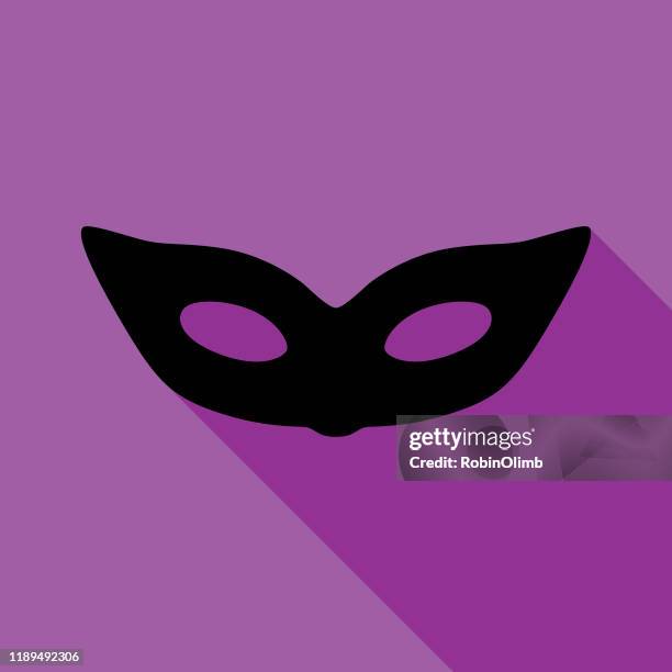 black masquerade mask - superhero shadow vector stock illustrations