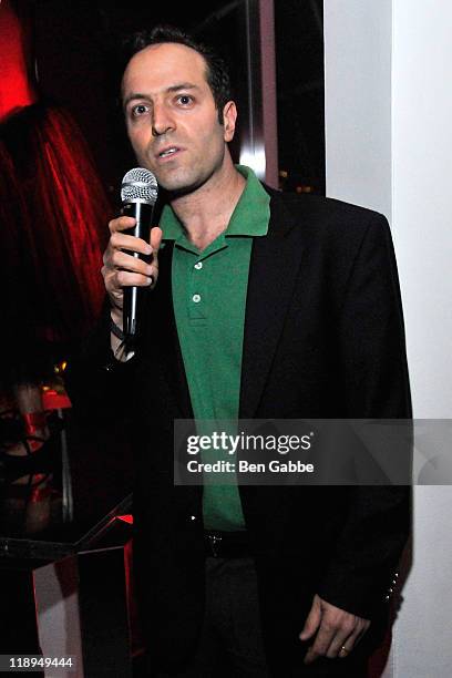 Val Mendeleev attends Stoli elit Toasts The Mariinsky Ballet on the Rooftop at Hotel on Rivington on July 12, 2011 in New York City.