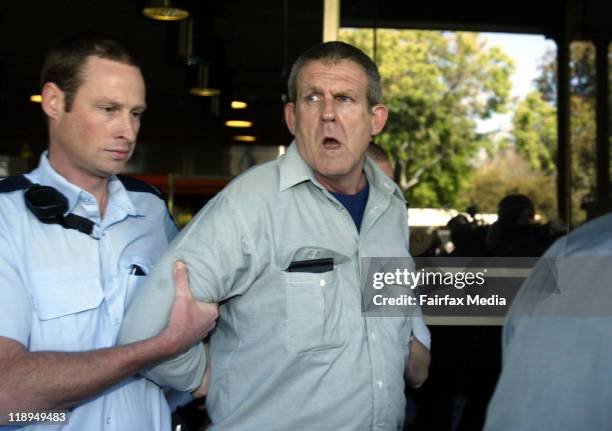 Murder suspect Bradley John Murdoch on November 10, 2003 outside the Supreme Court in Adelaide, Australia. July 14, 2011 marks the ten year...