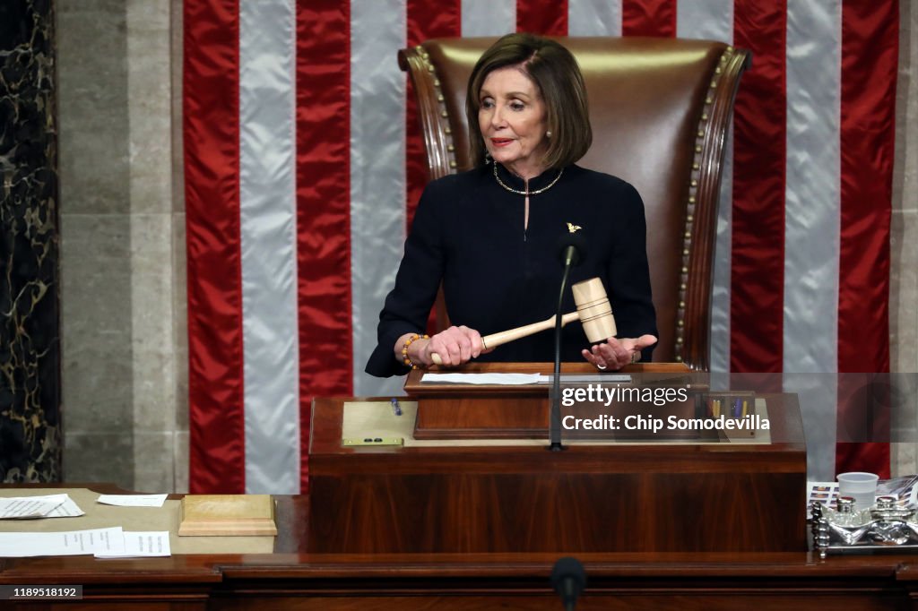 U.S. House Of Representatives Votes On Impeachment Of President Donald Trump