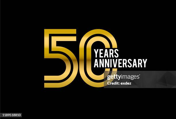 50 year anniversary - 50th anniversary stock illustrations