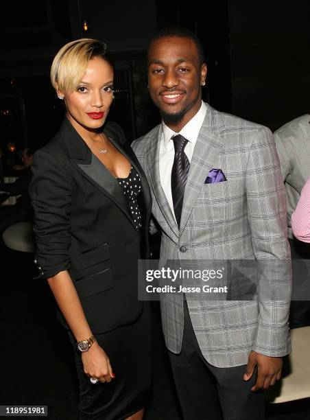 Selita Ebanks and Kemba Walkers attend the iRenew pre-ESPY dinner for ESPY nominee Kemba Walker at STK on July 12, 2011 in Hollywood, California.