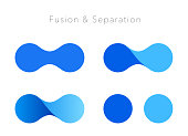 Fusion image logo mark set