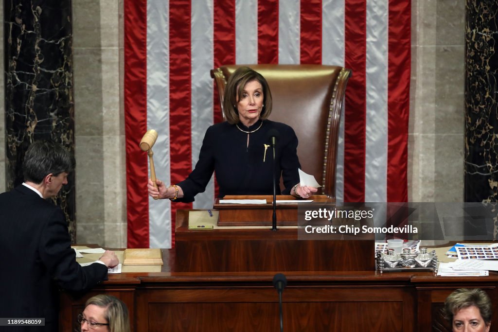 U.S. House Of Representatives Votes On Impeachment Of President Donald Trump