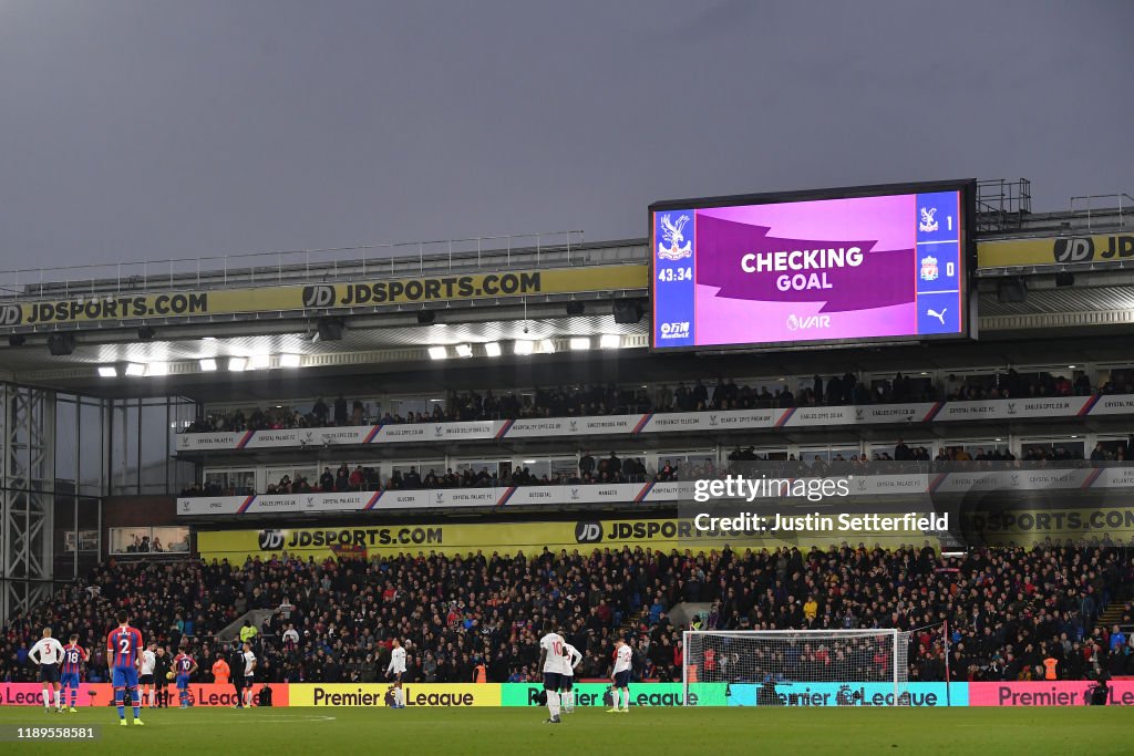 Crystal Palace v Liverpool FC - Premier League