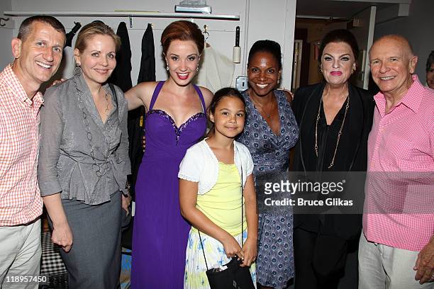 Producer Tom Kirdahy, Renee Fleming, Sierra Boggess, Zoe Madeline Donovan, mother Audra McDonald, Tyne Daly as "Maria Callas" and Playwright Terrence...