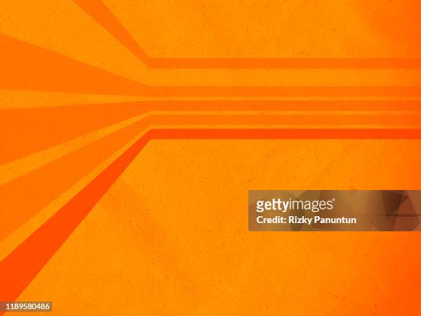 abstract orange background with lines - fond orange photos et images de collection