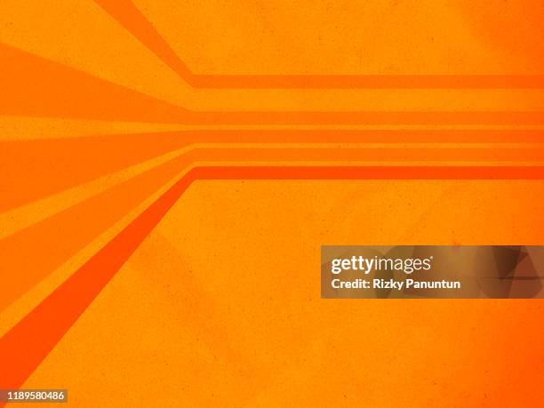abstract orange background with lines - oranje achtergrond stockfoto's en -beelden