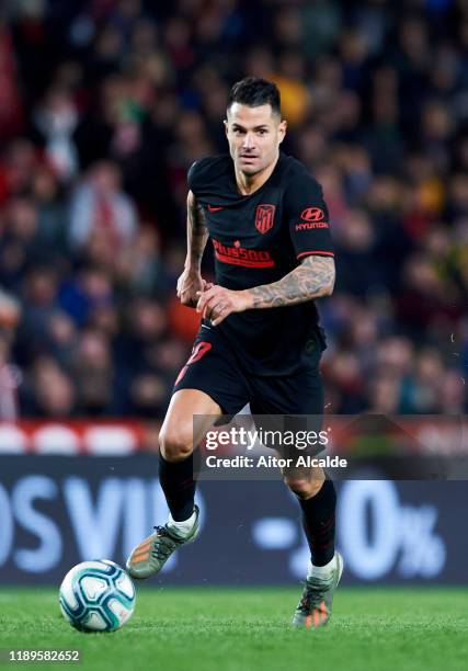 Victor Machin Perez 'Vitolo' of Club Atletico de Madrid in action during the Liga match between Granada CF and Club Atletico de Madrid at Estadio...