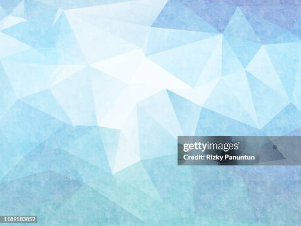 abstract blue geometric polygon background - diamond shape stockfoto's en -beelden