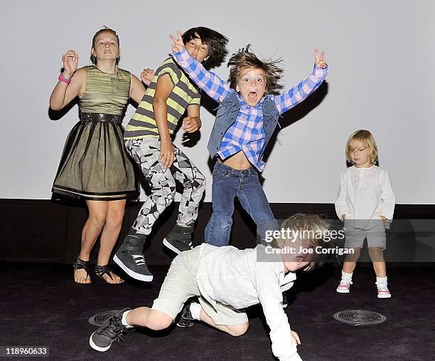 The children or Cortney and Robert Novogratz attend the premiere party for the new HGTV show "Home By Novogratz" at the Crosby Street Hotel on July...