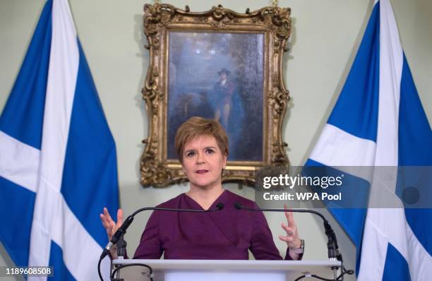 Scottish National Party leader and Scotland's First Minister Nicola Sturgeon sets out the case for a second referendum on Scottish independence,...