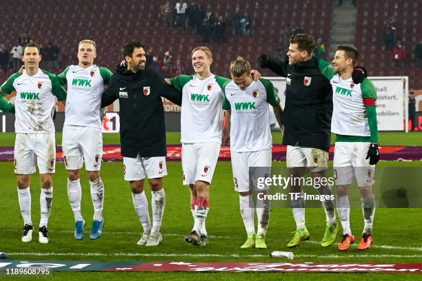 Reece Oxford of Fc Augsburg, Ruben Vargas of Fc Augsburg, Stephan Lichtsteiner of Fc Augsburg, Philipp Max of Fc Augsburg, Rani Khedira of Fc...