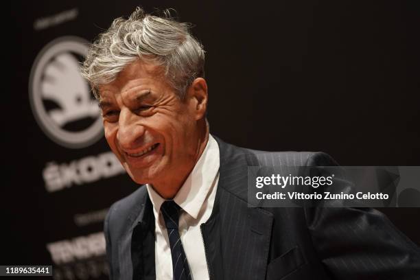 Maurizio Cattelan attends the Vanity Fair Stories 2019 Awards Photocall at The Space Cinema Odeon on November 23, 2019 in Milan, Italy.