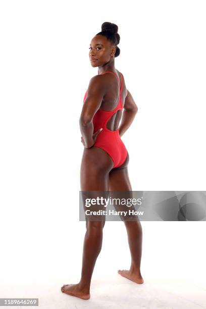 Swimmer Simone Manuel poses for a portrait during the Team USA Tokyo 2020 Olympic shoot on November 23, 2019 in West Hollywood, California.