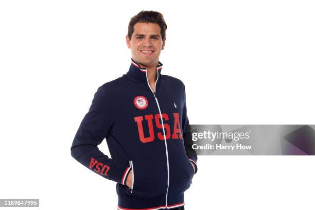 Swimmer Michael Andrew poses for a portrait during the Team USA Tokyo 2020 Olympic shoot on November 23, 2019 in West Hollywood, California.