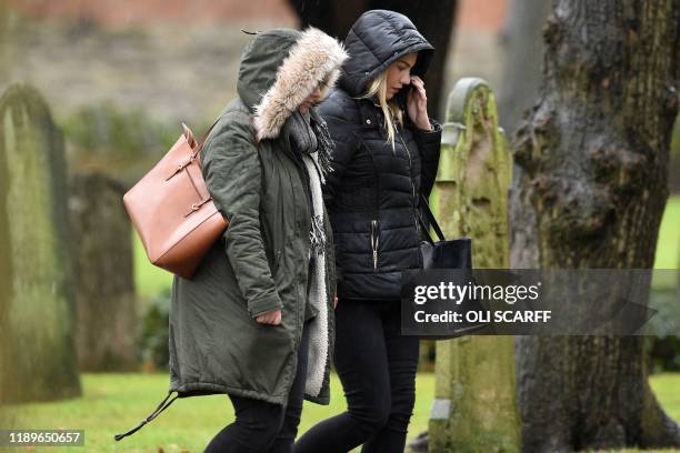 Family and friends of the victim of the terror attack in Fishmongers' Hall on London Bridge, University of Cambridge graduate Saskia Jones, arrive...