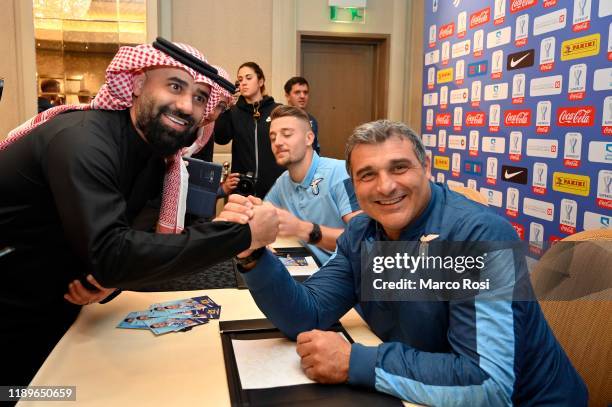 Club manager Angelo Peruzzi attends a meet & greet of Sunday's Italian Supercup match against Juventus on December 20, 2019 in Riyadh, Saudi Arabia.