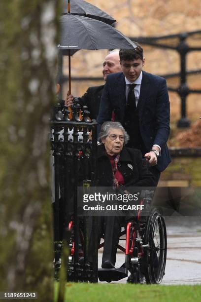 Family members of the victim of the terror attack in Fishmongers' Hall on London Bridge, University of Cambridge graduate Saskia Jones, arrive for a...