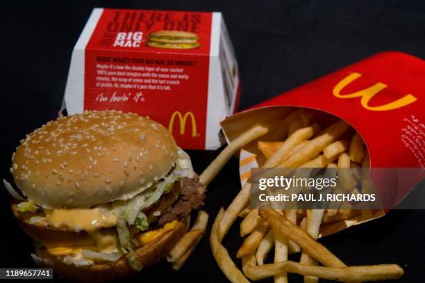McDonald's Big Mac and French Fries are seen in this photo taken August 12, 2009 in Washington, DC. AFP Photo/Paul J. Richards