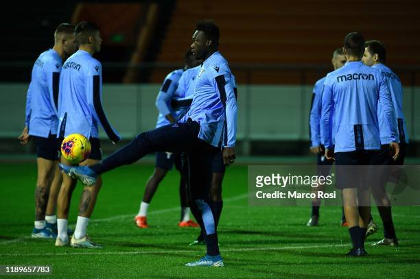 Felipe Caicedo of SS Lazio in action during the training session of Sunday's Italian Supercup match against Juventus at the Al Shabab traning center...