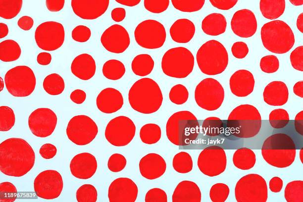 red spots - spotted foto e immagini stock