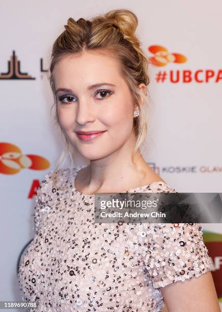 Actress Alexia Fast attends the 8th Annual UBCP/ACTRA Awards at Vancouver Playhouse on November 23, 2019 in Vancouver, Canada.
