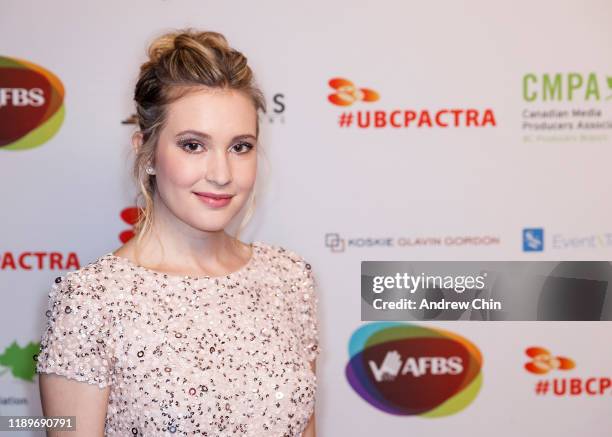 Actress Alexia Fast attends the 8th Annual UBCP/ACTRA Awards at Vancouver Playhouse on November 23, 2019 in Vancouver, Canada.