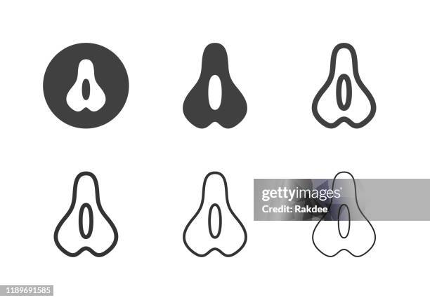 bicycle saddle icons - multi series - saddle stock illustrations