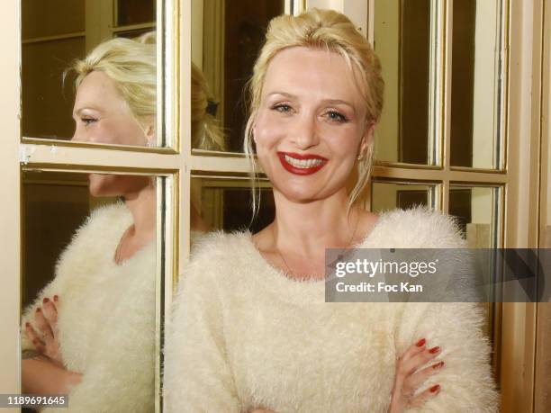 Pianist Lison Mezzina attends the "Poesie En Liberté": 2019 Awards Ceremony At Mairie Du 5eme on November 23, 2019 in Paris, France.