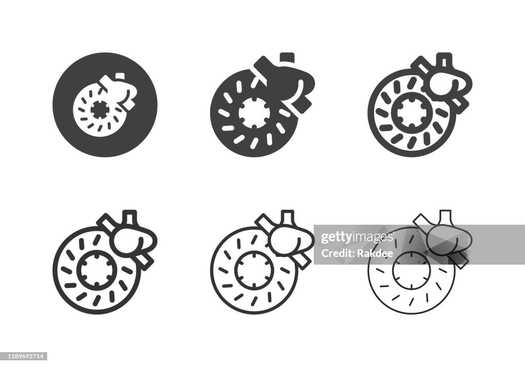 Disc Brake Icons - Multi Series